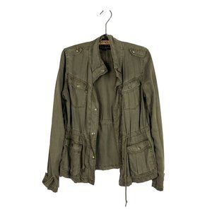 Max Jeans Tencel Olive Green Military Jacket